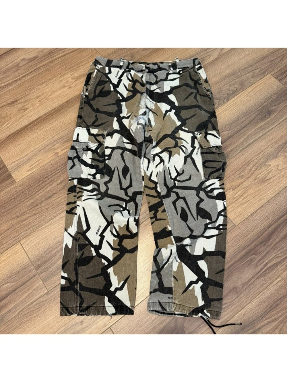 Vintage Predator Camouflage Pants Mens XL Made in USA Repaired
